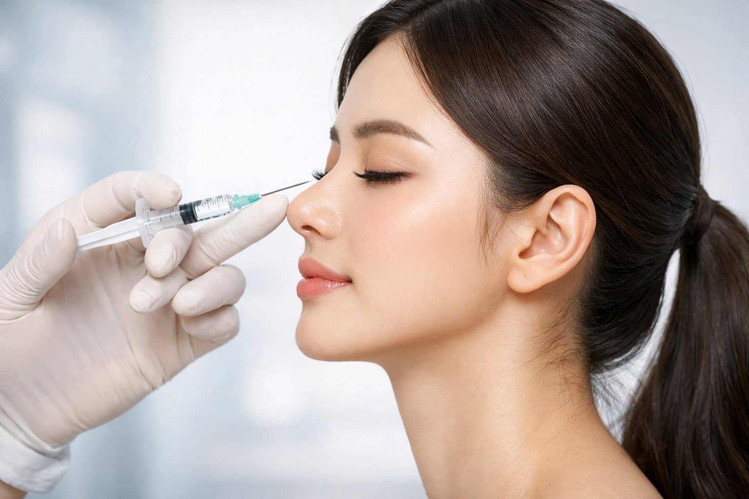 Magic Nose filler — designing the profile line from forehead to chin