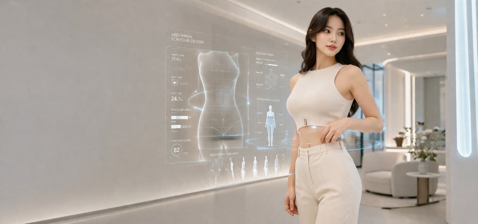 복부 디자인 라인 설계