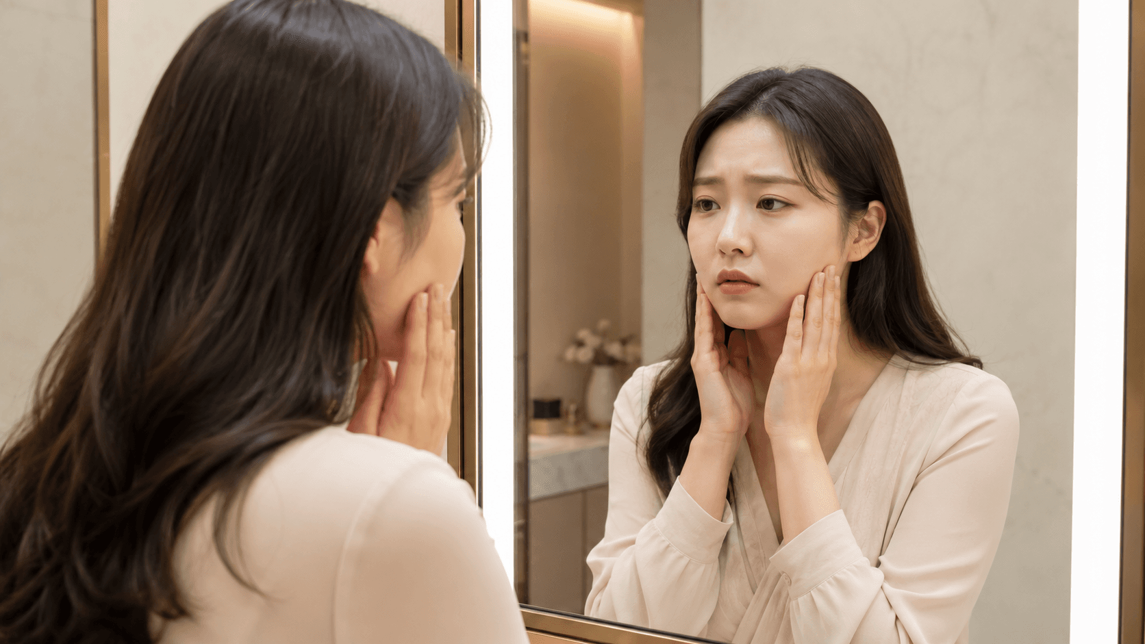 볼살·하안면이 둥글어 보이는 고민