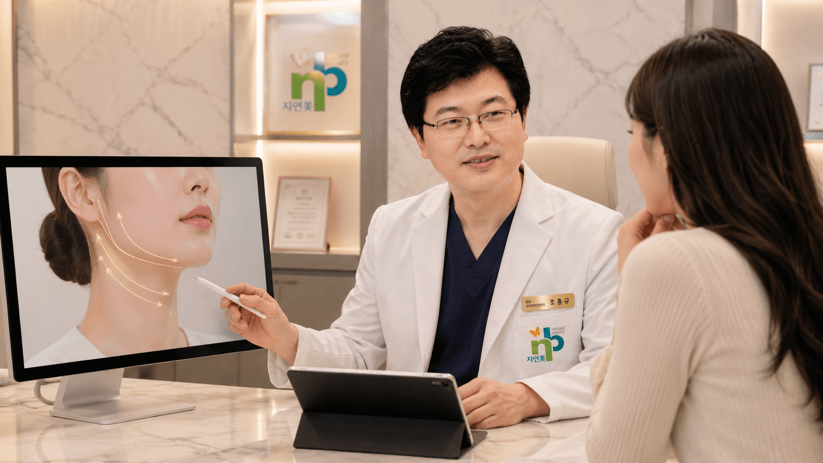 NB surgeon jawline & V-line consultation