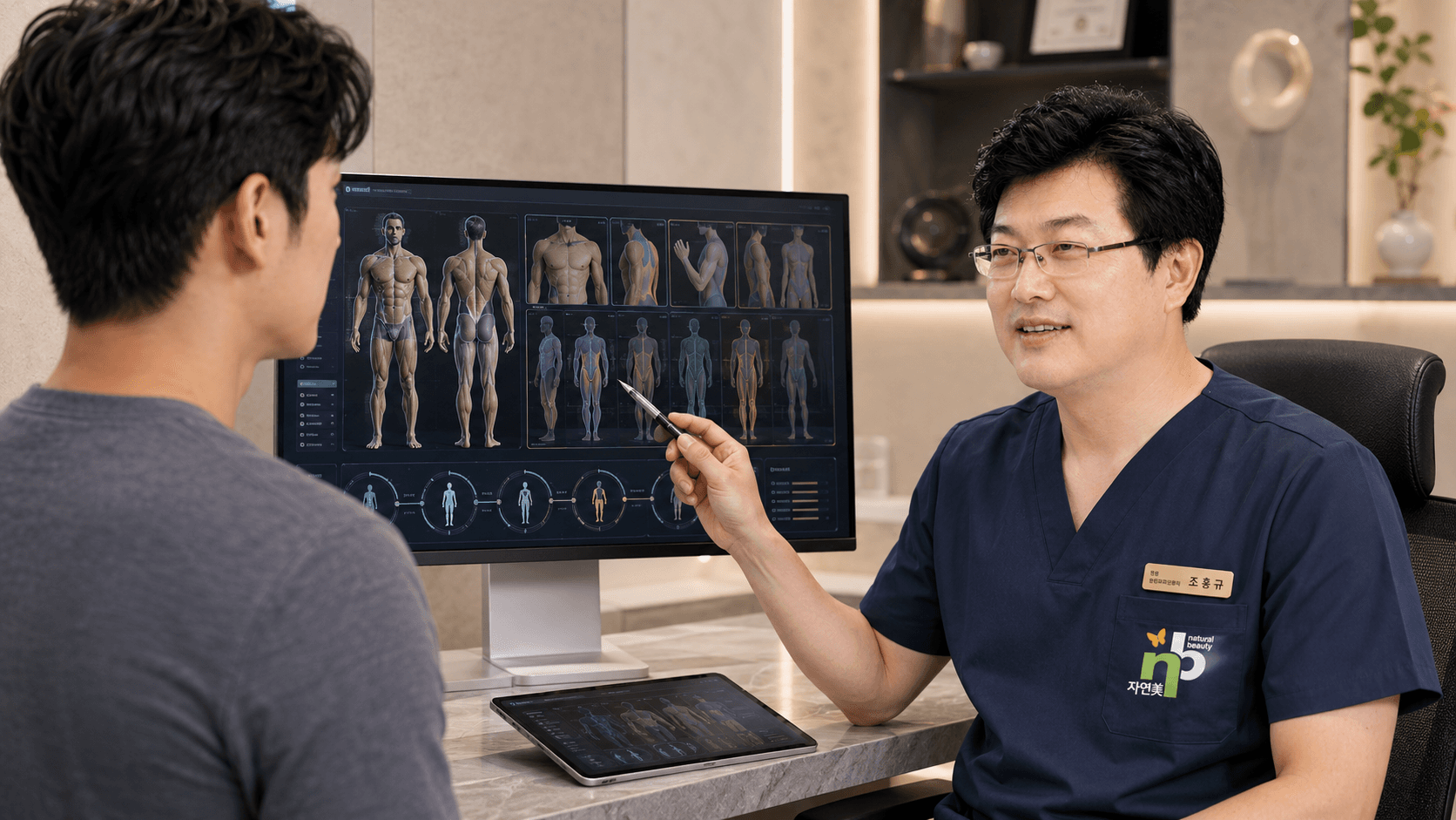 Men's Full-Body HD staged consultation — order, intervals, recovery planning
