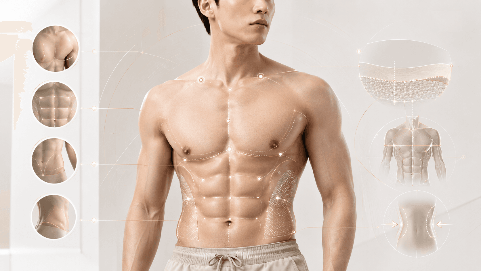 남성근육 라인 분석 맵