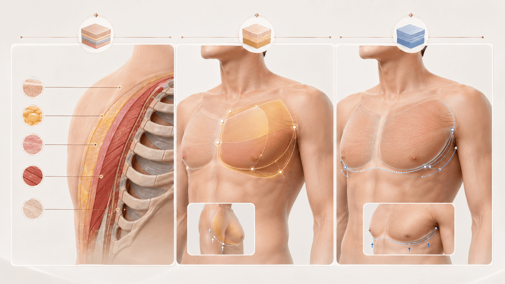 The principle of designing the superficial and deep layers separately