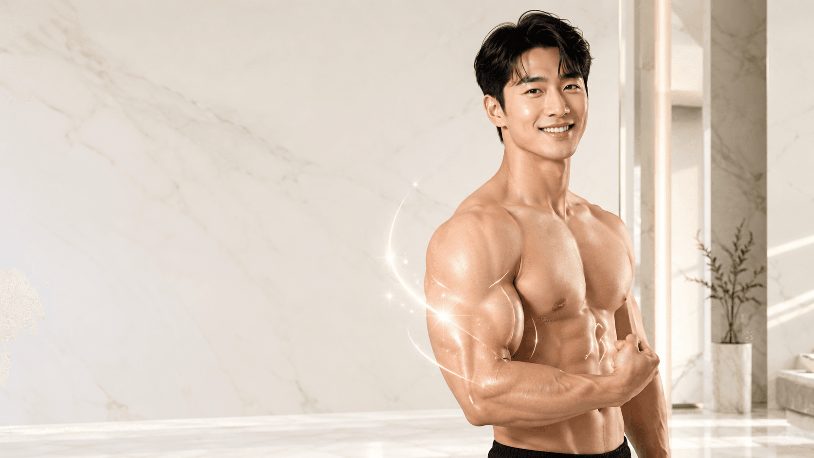 Upper arm muscle design — men's arm contouring