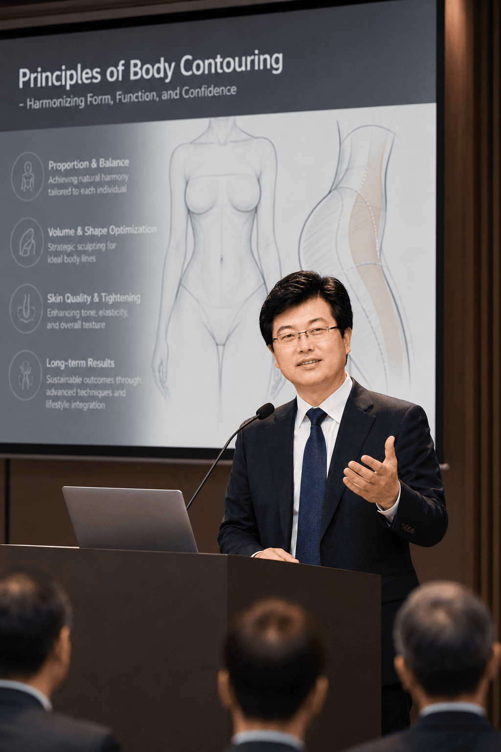 NB للجراحة التجميلية — المدير الرئيسي تشو هونغ كيو — Foundation 01 Body Contouring Principles — مؤتمر دولي
