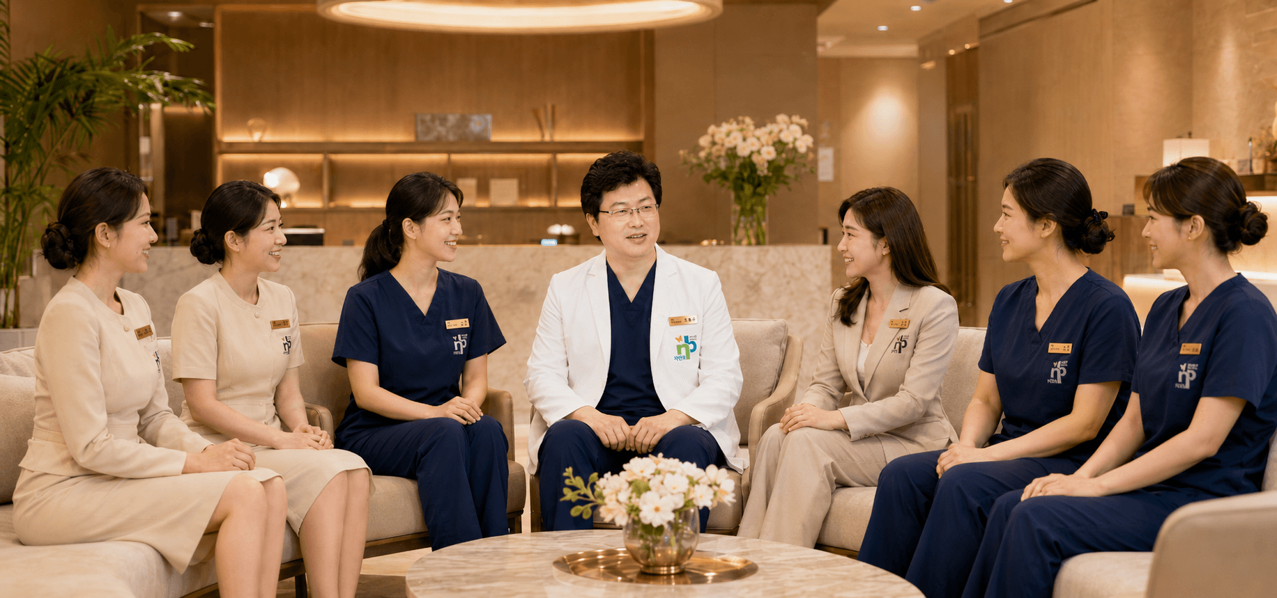 NB Plastic Surgery Medical Team — Chief Director CHO HONG KYU with medical staff portrait