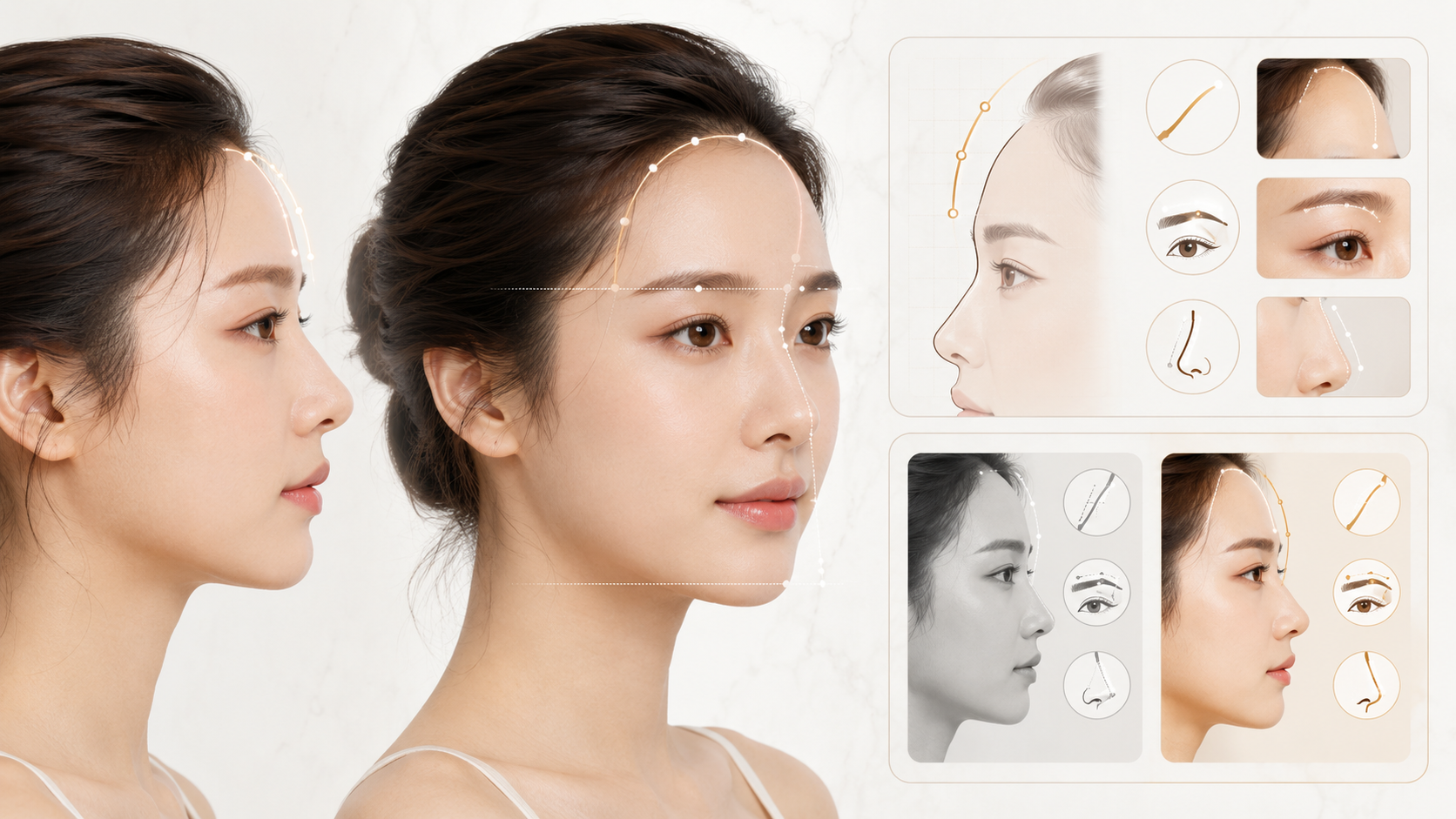 Forehead curvature design