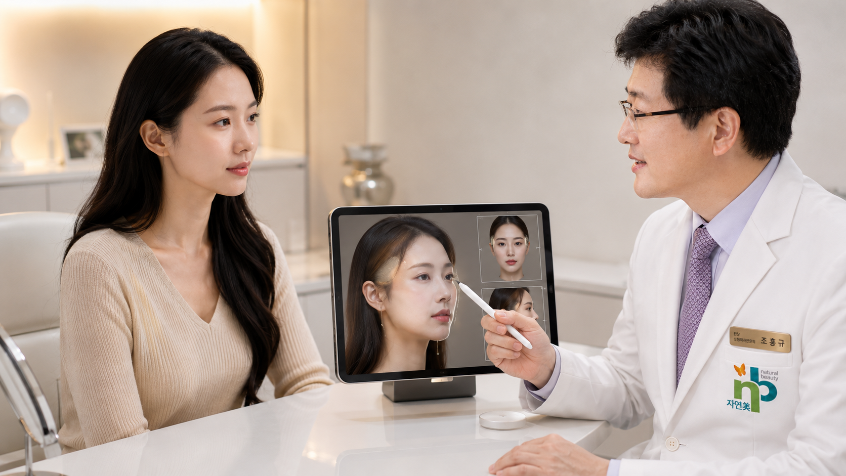 Temple fat-graft consultation — upper-face frame & transition analysis