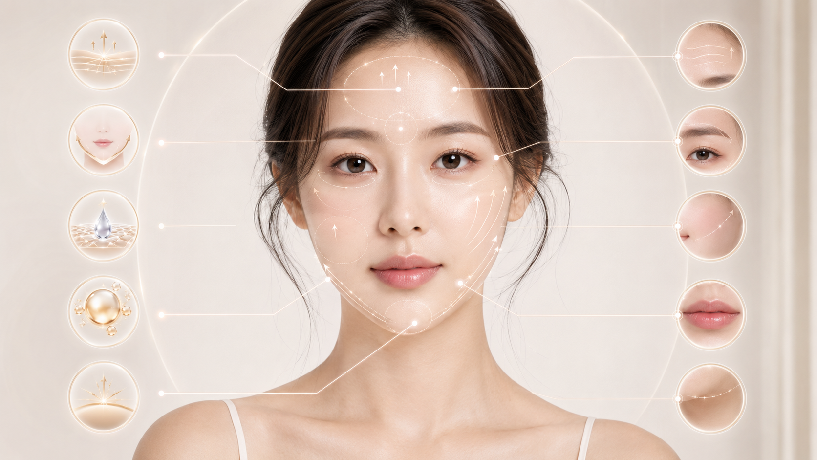 Overview of botox, filler, skin booster and lifting by goal