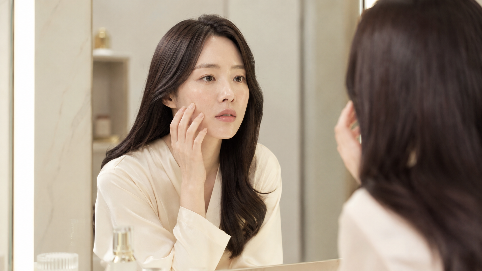皮肤变薄敏感、显得疲惫的印象