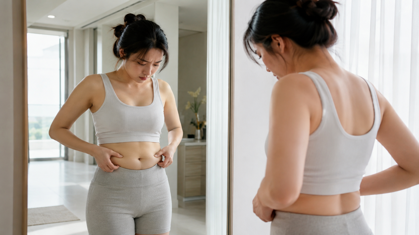 Concern about localised body fat and contour