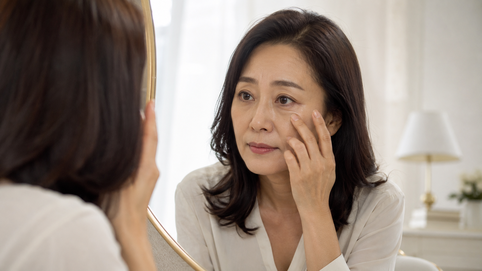 对疲惫、显老眼下的困扰