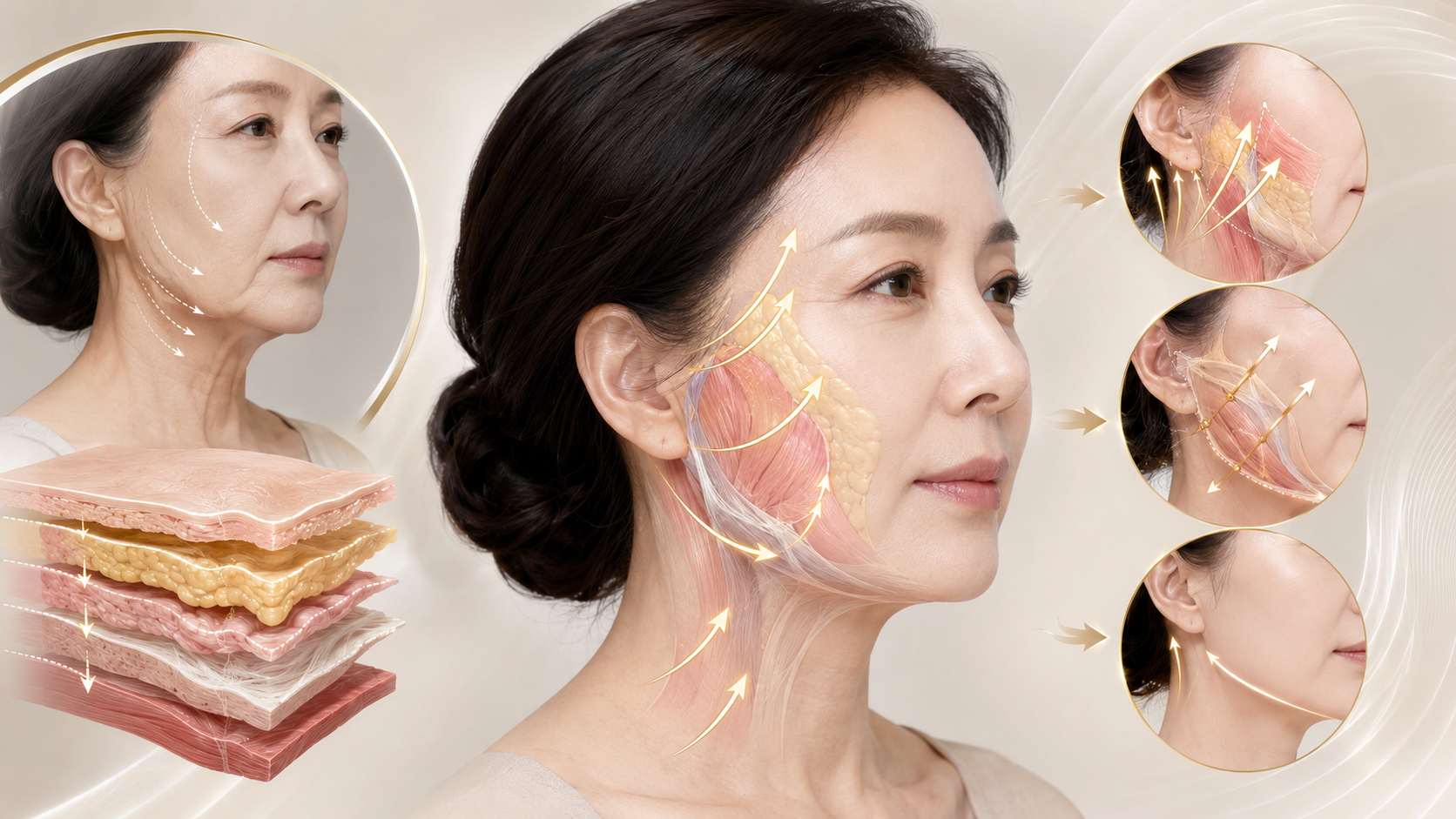 안면거상 SMAS 층 재배치 원리