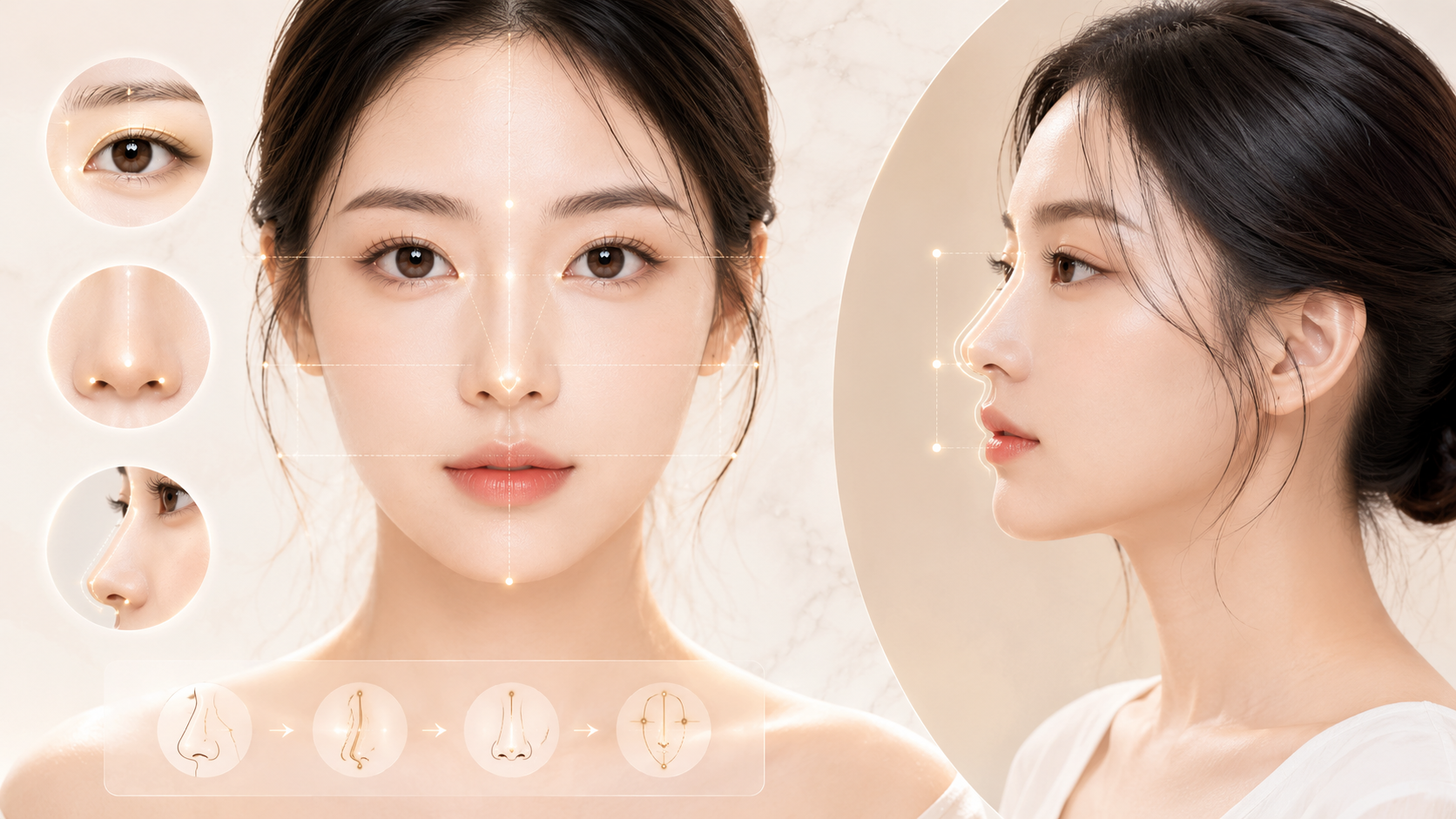 코 디자인 — 얼굴 비율 분석